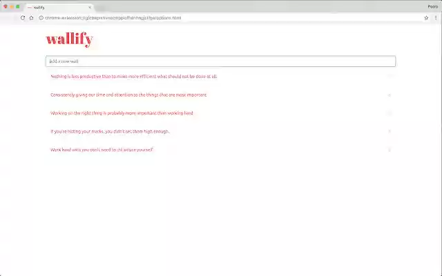 Wallify  from Chrome web store to be run with OffiDocs Chromium online