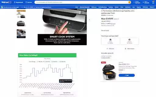 Walmart Price Tracker by Sellegr8  from Chrome web store to be run with OffiDocs Chromium online