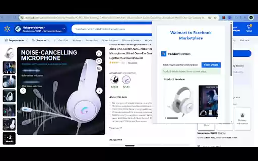 Walmart to Facebook Marketplace from Chrome web store to be run with OffiDocs Chromium online Walmart to Facebook Marketplace from Chrome web store to be run with OffiDocs Chromium online