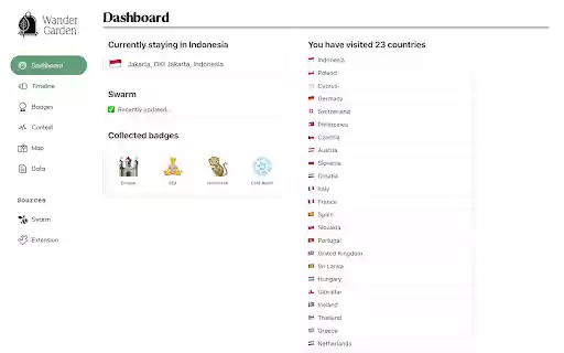 Wander Garden  from Chrome web store to be run with OffiDocs Chromium online