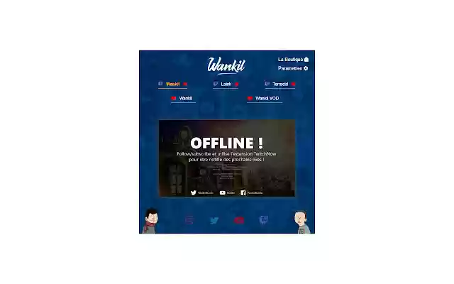 Wankil Extension  from Chrome web store to be run with OffiDocs Chromium online
