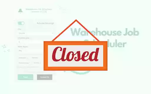 Warehouse Job Scheduler  from Chrome web store to be run with OffiDocs Chromium online