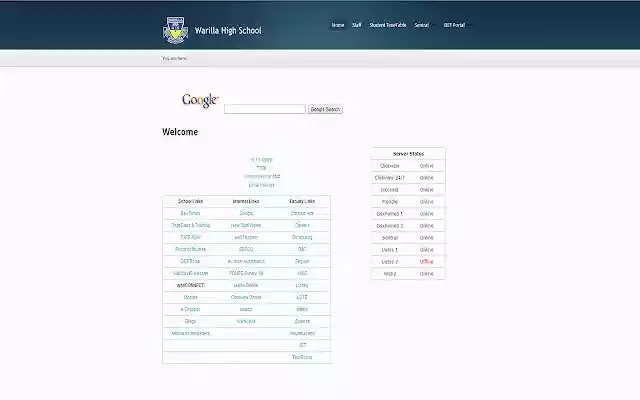 Warilla High School Intranet  from Chrome web store to be run with OffiDocs Chromium online