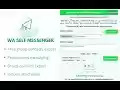 WA Self Messenger Free Messages Sender  from Chrome web store to be run with OffiDocs Chromium online