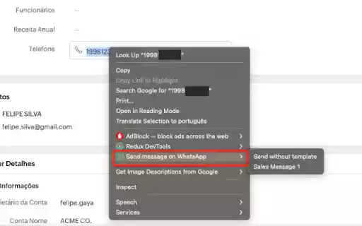 WA Simple  from Chrome web store to be run with OffiDocs Chromium online