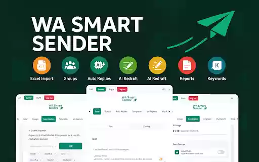 Chrome 网上应用店的 WA Smart Sender 将与 OffiDocs Chromium 在线运行
