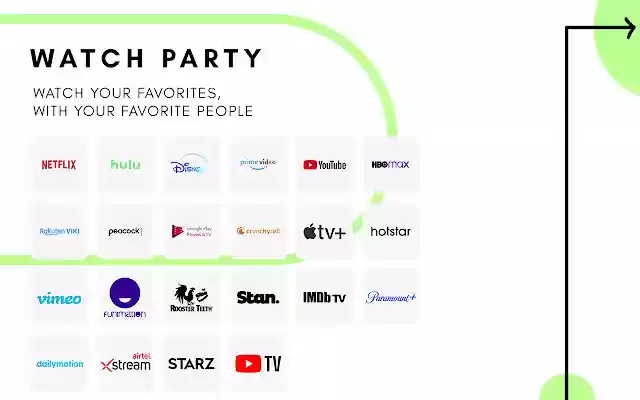 Watch Party  from Chrome web store to be run with OffiDocs Chromium online
