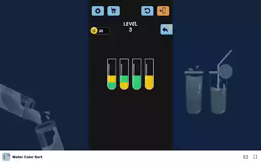 Water Color Sort Game Can you master the art of liquid sorting?  from Chrome web store to be run with OffiDocs Chromium online