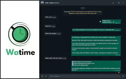 Watime from Chrome web store to be run with OffiDocs Chromium online Watime from Chrome web store to be run with OffiDocs Chromium online