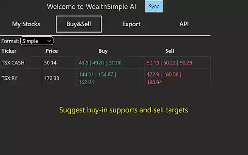 Wealthsimple AI  from Chrome web store to be run with OffiDocs Chromium online