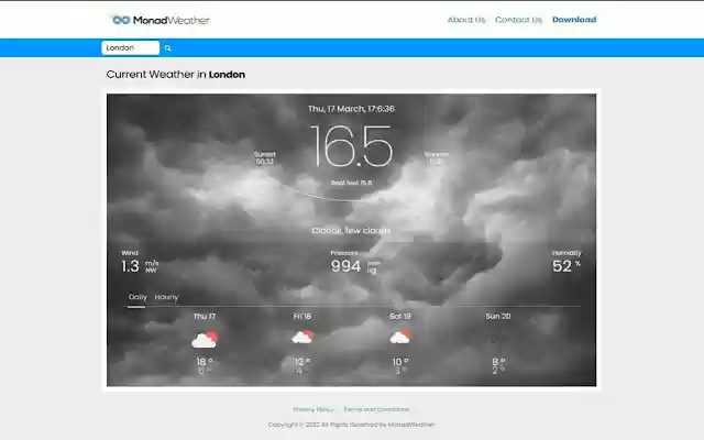 Weather Forecast from Chrome web store to be run with OffiDocs Chromium online Weather Forecast from Chrome web store to be run with OffiDocs Chromium online