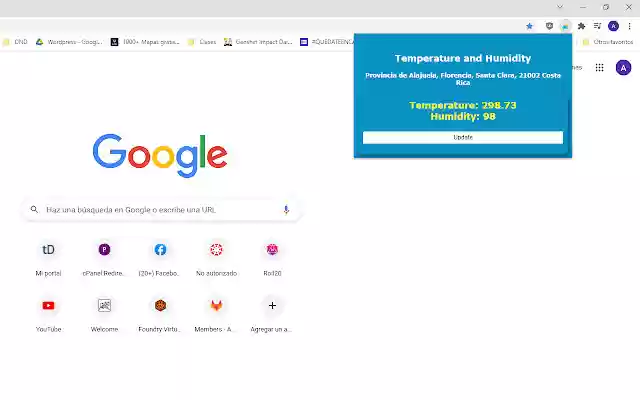 Weather station  from Chrome web store to be run with OffiDocs Chromium online