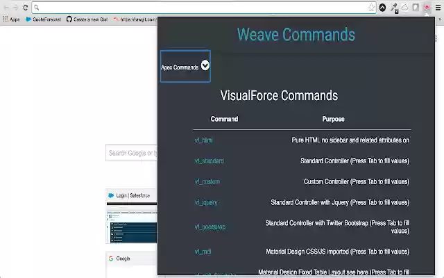 Weave  from Chrome web store to be run with OffiDocs Chromium online