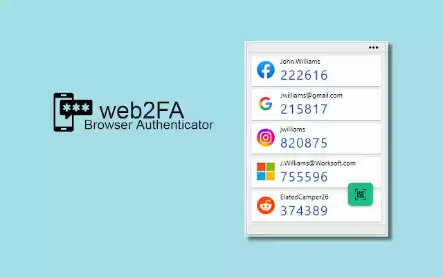 web2FA Browser Authenticator  from Chrome web store to be run with OffiDocs Chromium online