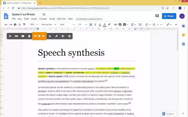 Web2Speech from Chrome web store to be run with OffiDocs Chromium online Web2Speech from Chrome web store to be run with OffiDocs Chromium online