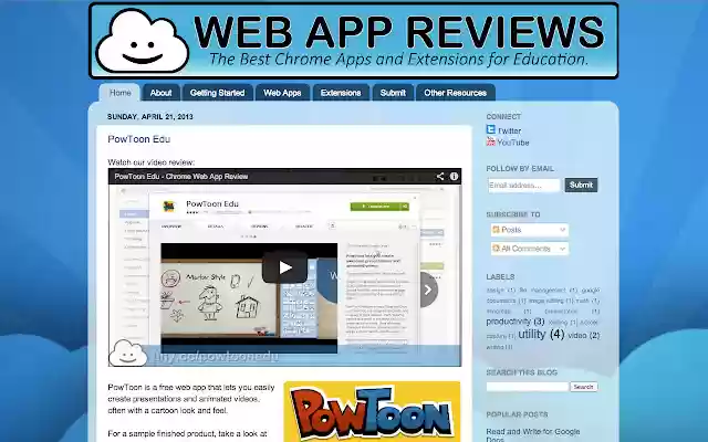 Web App Reviews  from Chrome web store to be run with OffiDocs Chromium online