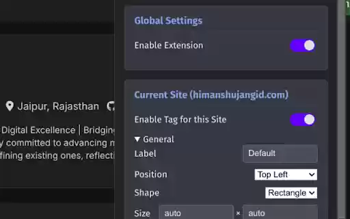 WebBadger  from Chrome web store to be run with OffiDocs Chromium online