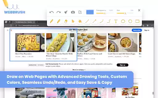 WebBrush Web Paint Tool for Chrome  from Chrome web store to be run with OffiDocs Chromium online