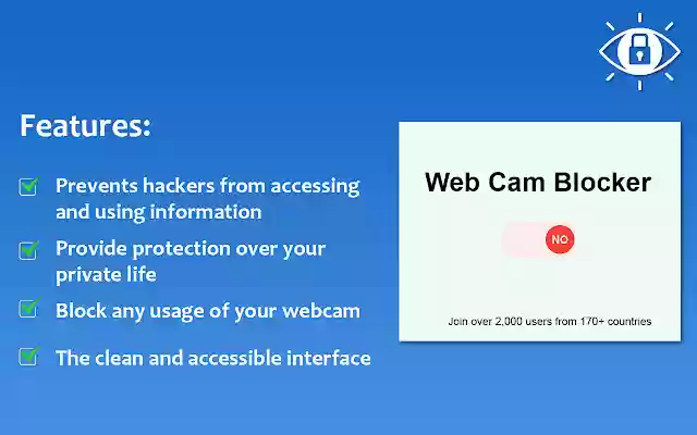 WebCam Block Save your privacy  from Chrome web store to be run with OffiDocs Chromium online