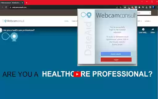 Webcamconsult DateAid  from Chrome web store to be run with OffiDocs Chromium online