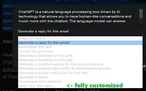 Web ChatGPT.ai  from Chrome web store to be run with OffiDocs Chromium online