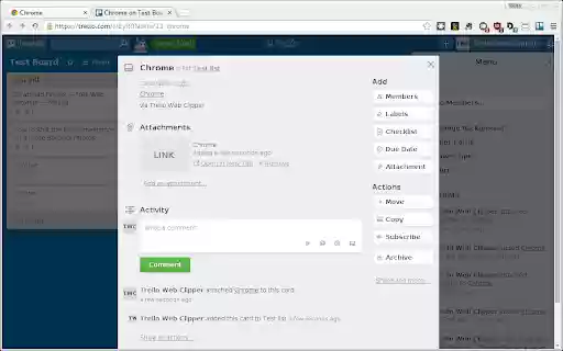 Web Clipper for Trello  from Chrome web store to be run with OffiDocs Chromium online