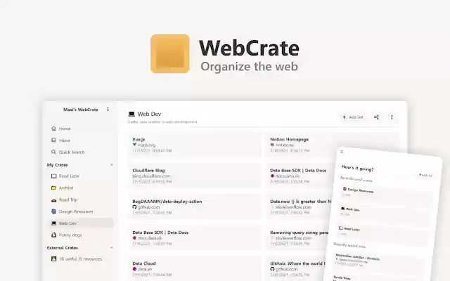 WebCrate Browser Extension  from Chrome web store to be run with OffiDocs Chromium online