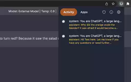 WebextLLM  from Chrome web store to be run with OffiDocs Chromium online