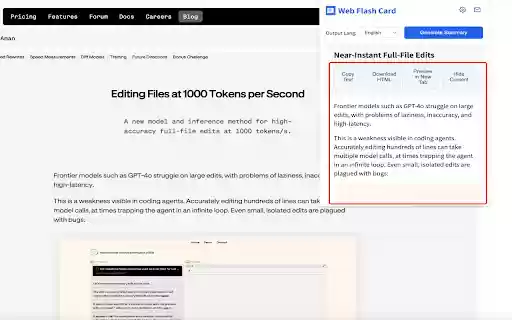 Web Flash Card  from Chrome web store to be run with OffiDocs Chromium online