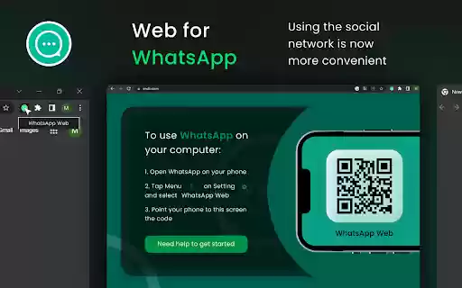 Web for WhatsApp  from Chrome web store to be run with OffiDocs Chromium online