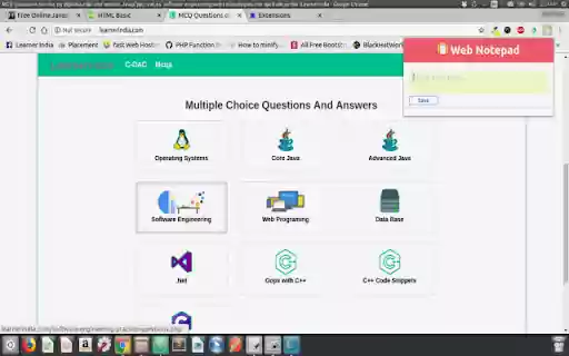 Web Notepad  from Chrome web store to be run with OffiDocs Chromium online