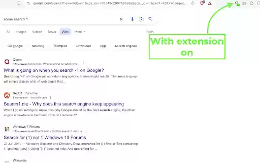 Web Only (Classic) Google Search  from Chrome web store to be run with OffiDocs Chromium online