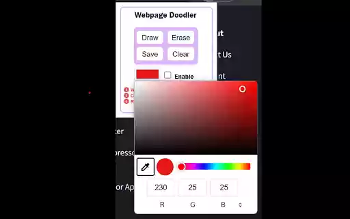 Webpage Doodler  from Chrome web store to be run with OffiDocs Chromium online