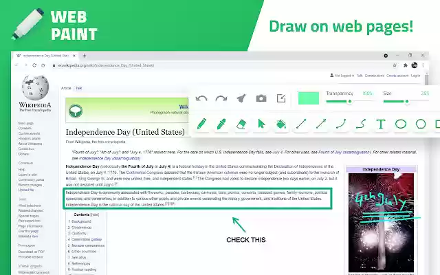 Chrome 网上商店的 Web Paint Smart 将与 OffiDocs Chromium 在线一起运行
