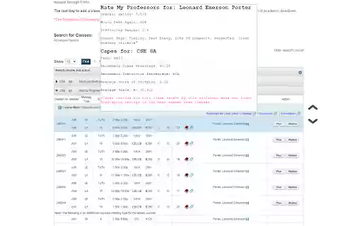 Webreg Course Info Extension  from Chrome web store to be run with OffiDocs Chromium online