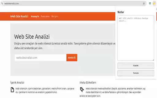 Web Site Analiz from Chrome web store to be run with OffiDocs Chromium online Web Site Analiz from Chrome web store to be run with OffiDocs Chromium online