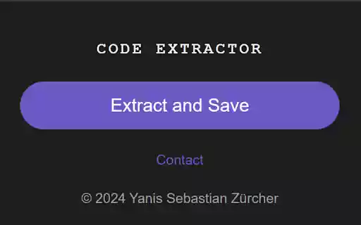 Website Code Extractor  from Chrome web store to be run with OffiDocs Chromium online