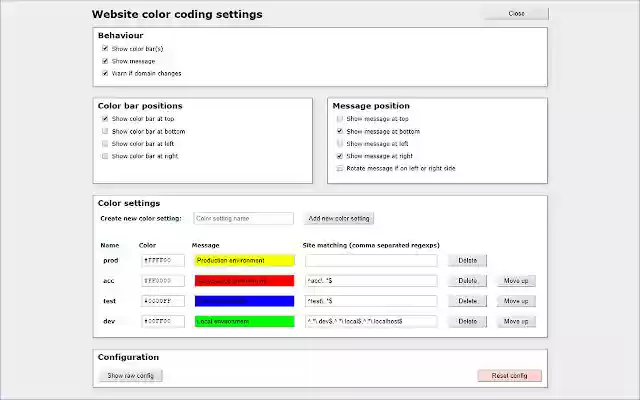Website color coding  from Chrome web store to be run with OffiDocs Chromium online