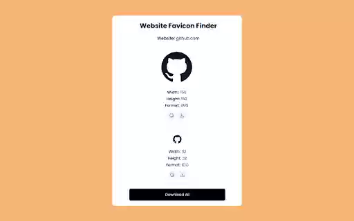 Website Favicon Finder  from Chrome web store to be run with OffiDocs Chromium online