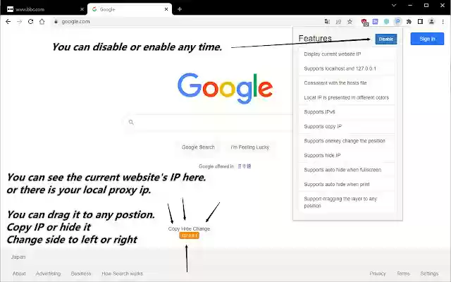 Website Server IP Supports IPv6,Copy,Hide  from Chrome web store to be run with OffiDocs Chromium online