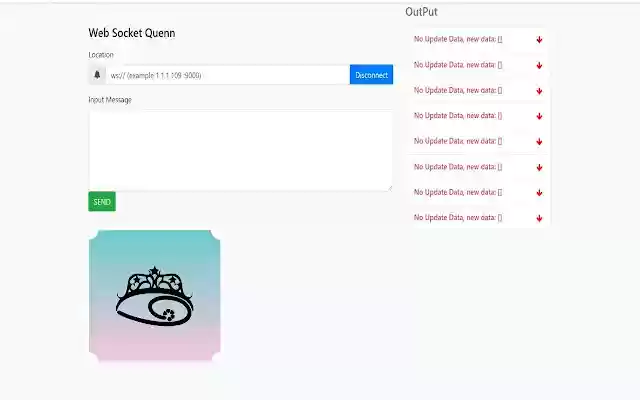 Web Socket Quenn  from Chrome web store to be run with OffiDocs Chromium online