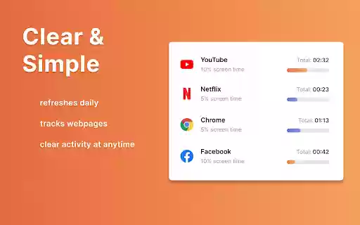 WebTracer A productivity tool to track your screen time  from Chrome web store to be run with OffiDocs Chromium online