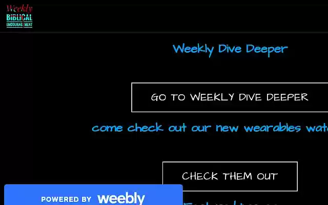 Weekly Biblical Encouragement from Chrome web store to be run with OffiDocs Chromium online Weekly Biblical Encouragement from Chrome web store to be run with OffiDocs Chromium online