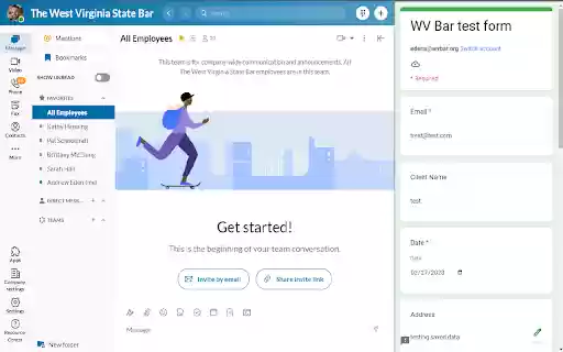 West Virginia Tuesday Legal Connect Call Form  from Chrome web store to be run with OffiDocs Chromium online