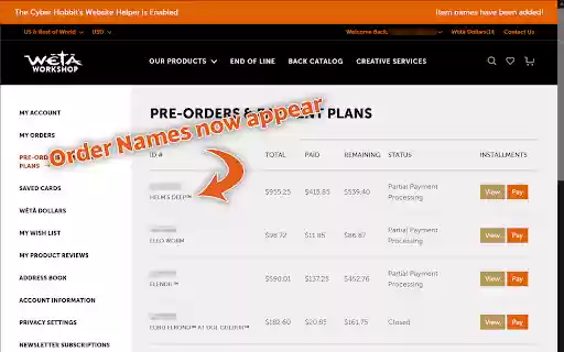 WetaWorkshop Name Fixer  from Chrome web store to be run with OffiDocs Chromium online