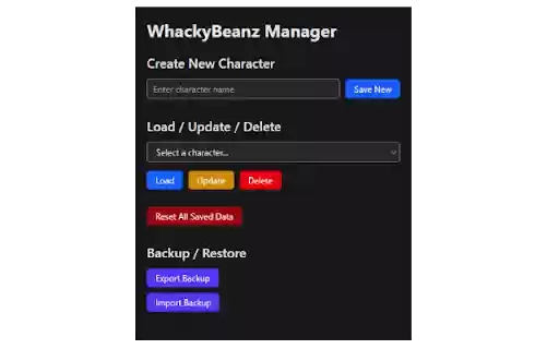 WhackyBeanz Extension  from Chrome web store to be run with OffiDocs Chromium online
