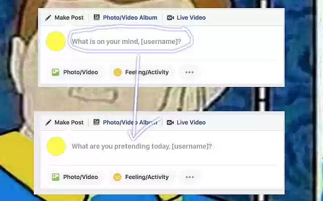 What am I pretending today?  from Chrome web store to be run with OffiDocs Chromium online