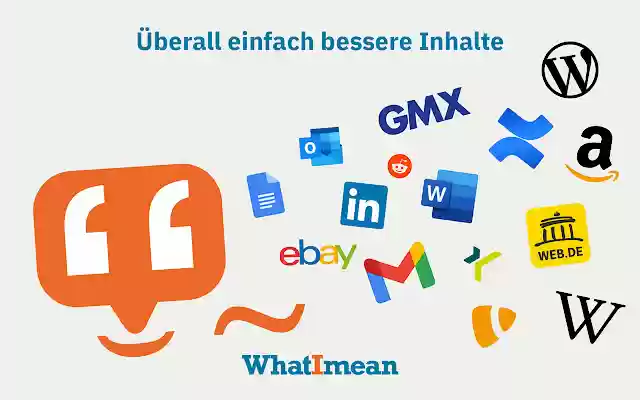 WhatImean  from Chrome web store to be run with OffiDocs Chromium online