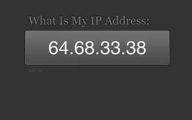 What is my IP address  from Chrome web store to be run with OffiDocs Chromium online