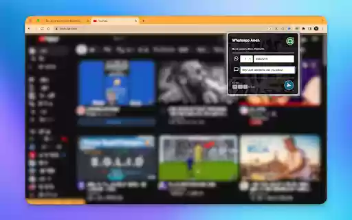 Whatsapp Anon  from Chrome web store to be run with OffiDocs Chromium online